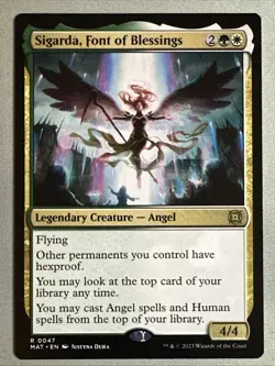 MTG / Sigarda, Font of Blessings / MAT / #47 / Regular / Rare / NM - Image 1
