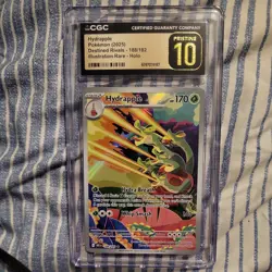 Hydrapple Holo 188/182 2025 Pokemon Destined Rivals CGC 10 Pristine - Image 1