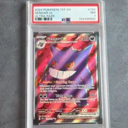 Pokemon Gengar EX 193/162 SV05 Temporal Forces Ultra Rare Holo Stage 2 PSA 7 - Image 1