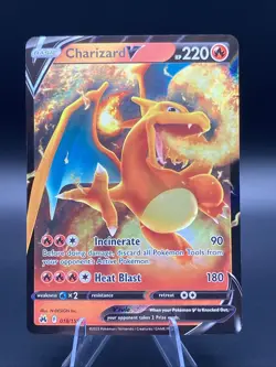 Pokemon TCG Charizard V 018/159! NM Condition! Crown Zenith #C - Image 1