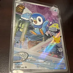 Pokemon Piplup MEP 042 Partners 30th Anniversary Promo Series 1 Illustration - Image 1