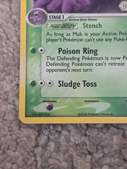 Muk 11/92 Reverse Holo Stamped Ex Legend Maker Pokemon NM-MINT - Image 3