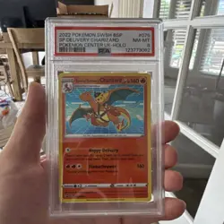 PSA 8 Special Delivery Charizard SWSH075 Sword & Shield Promo Holo Pokemon 2022 - Image 1