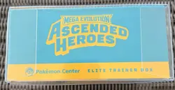 POKEMON TCG ME03 ASCENDED HEROES POKEMON CENTER ELITE TRAINER BOX SEALED - Image 3