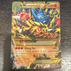 Pokemon M Lucario EX 113/111 XY Furious Fists Secret Rare Full Art Holo - Image 1