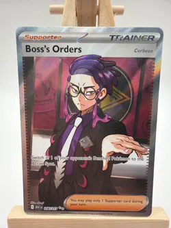 Boss's Orders 256/217 Trainer Pokemon Ascended Heroes Full Art Rare Corbeau NM - Image 1