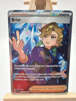 Briar 163/142 EN Ultra Rare Holo NM Pokemon SV07: Stellar Crown - Image 1