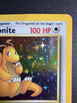 Pokemon TCG Dragonite Fossil 4/62 Holo Rare 100 HP Unlimited 1999 Wizards - Image 2