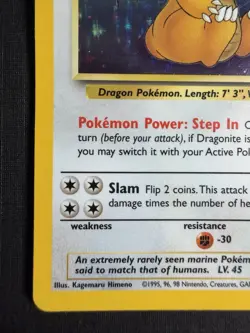 Pokemon TCG Dragonite Fossil 4/62 Holo Rare 100 HP Unlimited 1999 Wizards - Image 4