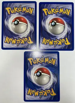 Lot of 3 Vintage 2000 Pokemon TCG Base Set 2 Squirtle LP 93/130 - Image 2