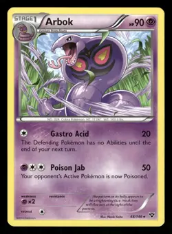 Arbok 48/146 Rare Pokemon XY Base Set - Image 1