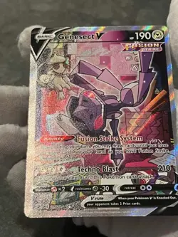 Pokemon TCG Genesect V 255/264 Fusion Strike Alternate Art Holo NM - Image 4