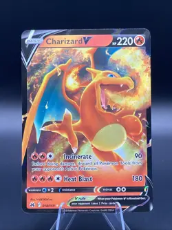 Pokemon TCG Charizard V 018/159! NM Condition! crown zenith #B - Image 1