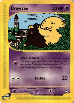 Drowzee (74a) 074/147 - Aquapolis - Pokemon - LP - Image 1