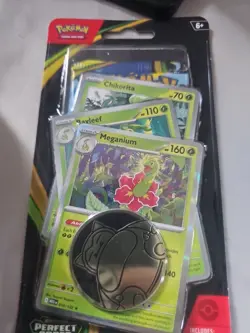 🔥Pokemon Mega Evolution Perfect Order Blister Pack-Chikorita, Bayleef,Maganium - Image 1