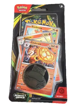Pokemon Mega Evolution Perfect Order Booster Pack Scorbunny Raboot Cinderace - Image 1