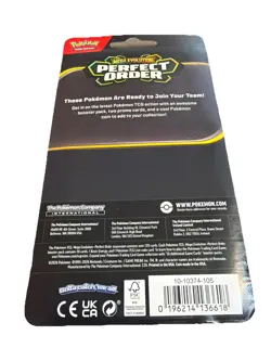 Pokemon TCG Perfect Order Checklane Blister Set Clauncher + Clawitzer & Coin - Image 2