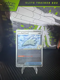 Pokemon TCG Antique Sail Fossil Reverse Holo 069/088 Perfect Order - Image 1