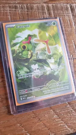 Caterpie 172/165 Scarlet & Violet 151 Illustration Rare Full Art Pokemon - Image 1