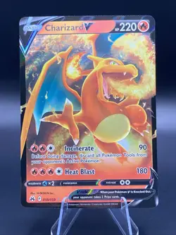 Pokemon TCG Charizard V 018/159! NM Condition! crown zenith #A - Image 1
