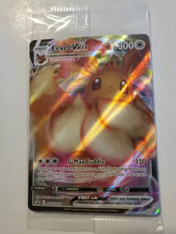 SEALED Eevee VMAX SWSH087 Black Star Promo Full Art Holo Pokemon TCG 2021 NM - Image 1