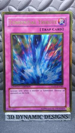 | Yugioh Torrential Tribute GLD1-EN040 Gold Series 2008 NM/VLP 🔥 | - Image 1