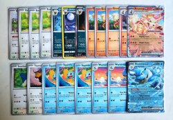 Custom Pokemon TCG Battle Ready Gary Oak (Blastoise/Arcanine) Theme Deck - Image 1
