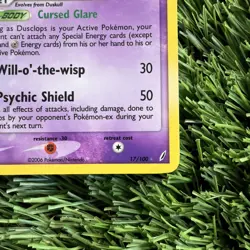 Dusclops Stamped Reverse Holo Rare EX Crystal Guardians 17/100 LP - Image 2