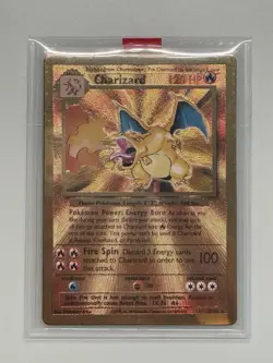 Pokemon Celebrations Charizard Gold Metal Promo - Image 1