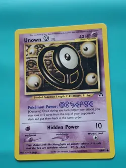 Pokemon - Unown (O) Unlimited Ed. Neo Discovery 69/75 LP - Image 1