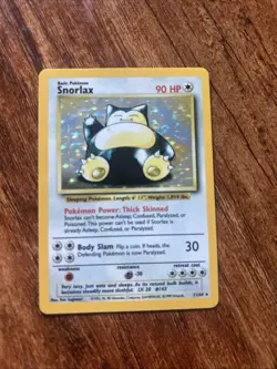 Snorlax - (MP - Misprint No Jungle Symbol) Holo 11/64 1999 Pokemon TCG - Image 1