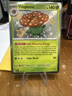 Vileplume 094/091 Paldean Fates Shiny Rare Pokemon TCG - Image 1