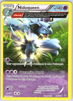 Nidoqueen 69/160 Rare Primal Clash Pokemon NM - Image 1