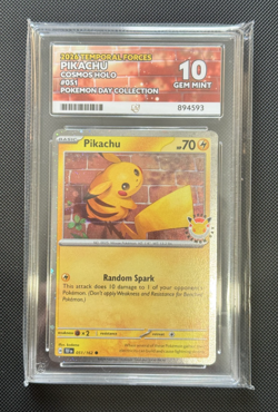 Pikachu 051/162 | 30th Anniversary Stamped 2026 Pokemon Promo | Ace 10 Gem Mint - Image 1