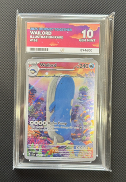 Pokemon TCG | Wailord 162/159 | Journey Together IR | ACE 10 GEM MINT - Image 1