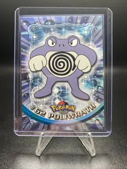 1999 Topps Pokemon TV Animation Series 1 Poliwrath #62 Blue Logo Non Holo - Image 1
