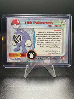1999 Topps Pokemon TV Animation Series 1 Poliwrath #62 Blue Logo Non Holo - Image 2