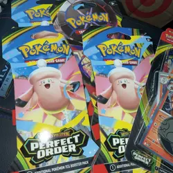 BRAND NEW POKEMON PACKS LOT OF 8 PERFECT ORDER / MEGA EVOLUTION UNOPENED!!! HOT! - Image 1