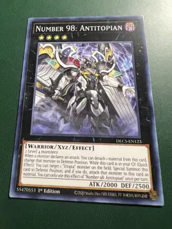 YUGIOH! 1-NUMBER 98: ANTITOPIAN-COMMON-1ST EDITION-DLCS-EN123 - Image 1