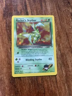 Pokemon TCG Team Rockets Scyther 13/132 Holo Rare Gym Heroes - Image 1