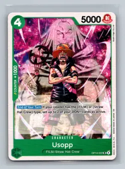 One Piece TCG Usopp The Azure Sea's Seven OP14 OP14-022 UC - Image 1