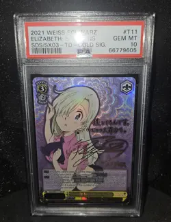2021 WEISS SCHWARZ TRIAL DECK-GOLD SIG ELIZABETH: SEARCHING FOR THE SINS PSA 10 - Image 1