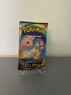 Pokemon TCG Sun Moon Cosmic Eclipse Booster Pack Factory Sealed - Image 1