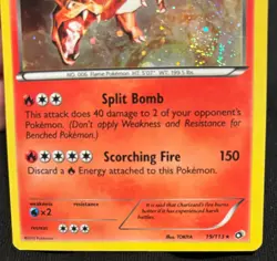 Pokemon TCG Charizard Legendary Treasures 19/113 Cosmos Holo w/ Swirl LP/MP - Image 2