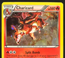 Pokemon TCG Charizard Legendary Treasures 19/113 Cosmos Holo w/ Swirl LP/MP - Image 3
