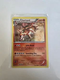 Pokemon TCG Charizard Legendary Treasures Holo Card 19/113 Cosmos Lightly Played - Image 1