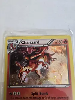 Pokemon TCG Charizard Legendary Treasures Holo Card 19/113 Cosmos Lightly Played - Image 2