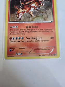 Pokemon TCG Charizard Legendary Treasures Holo Card 19/113 Cosmos Lightly Played - Image 3