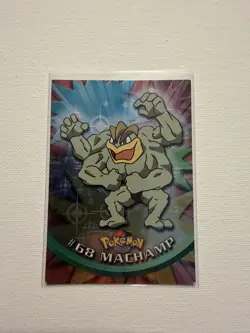 Machamp #68 Foil- Pokemon Topps TV Animation Card (Black Label) - Image 1
