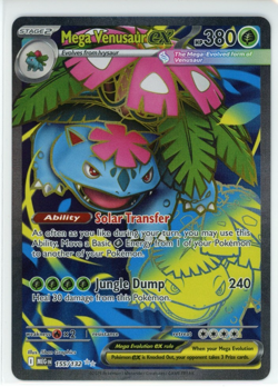 Pokemon TCG Mega Venusaur ex Holo Full Art Ultra Rare Card 155/132 - Image 1